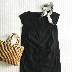 Madewell Black Embroidered 'Casita' Shift Dress